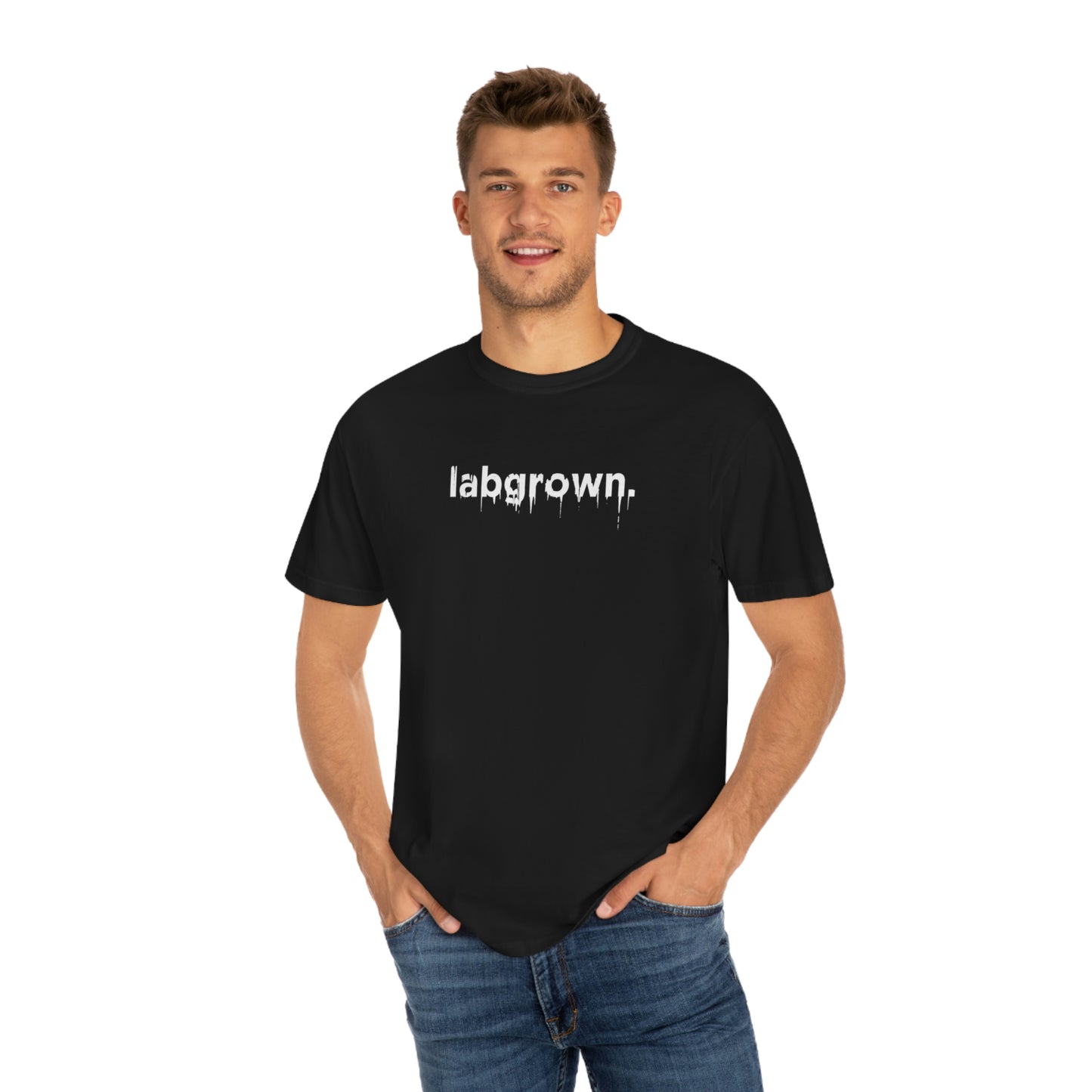 "labgrown." drip Garment-Dyed T-shirt